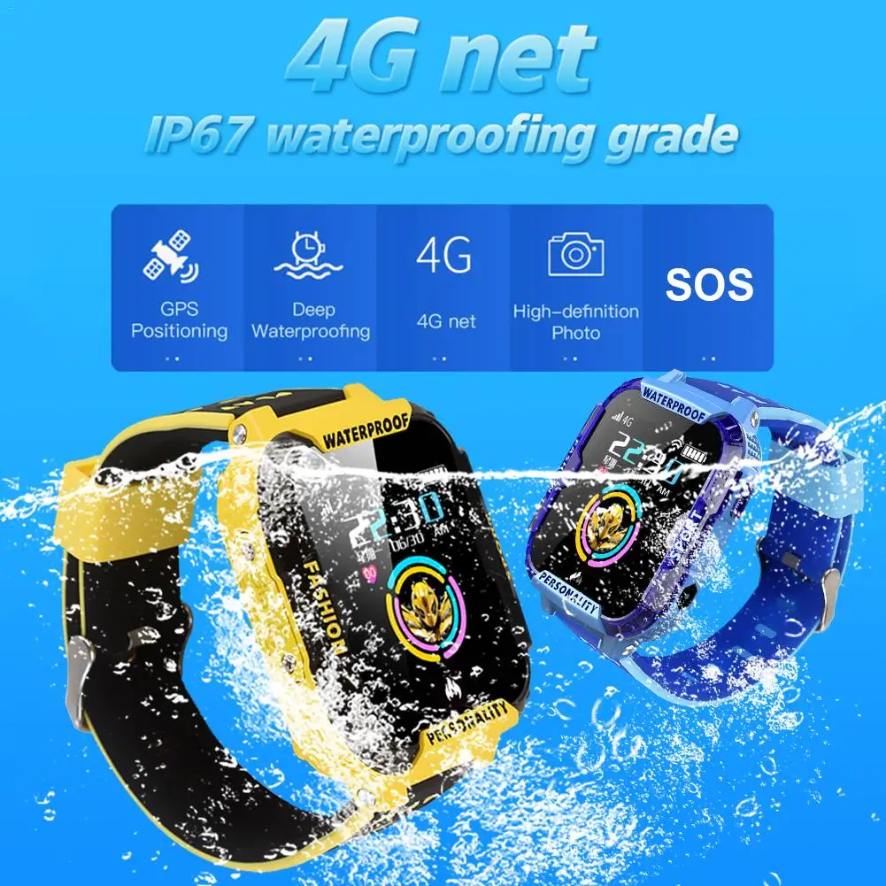 T19 Student Smart Watch Kids Waterproof Sport GPS WIFI LBS Location Tracker HD 4G Video Call for Children Gift | Электроника