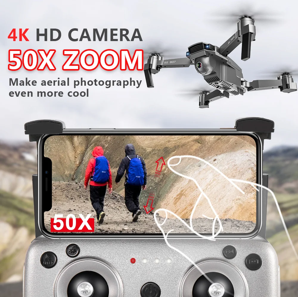 LAUMOX SG907 gps Дрон с камерой 4K HD широкоугольный 5G wifi FPV RC Дрон Квадрокоптер складной Профессиональный Дрон режим следования за мной