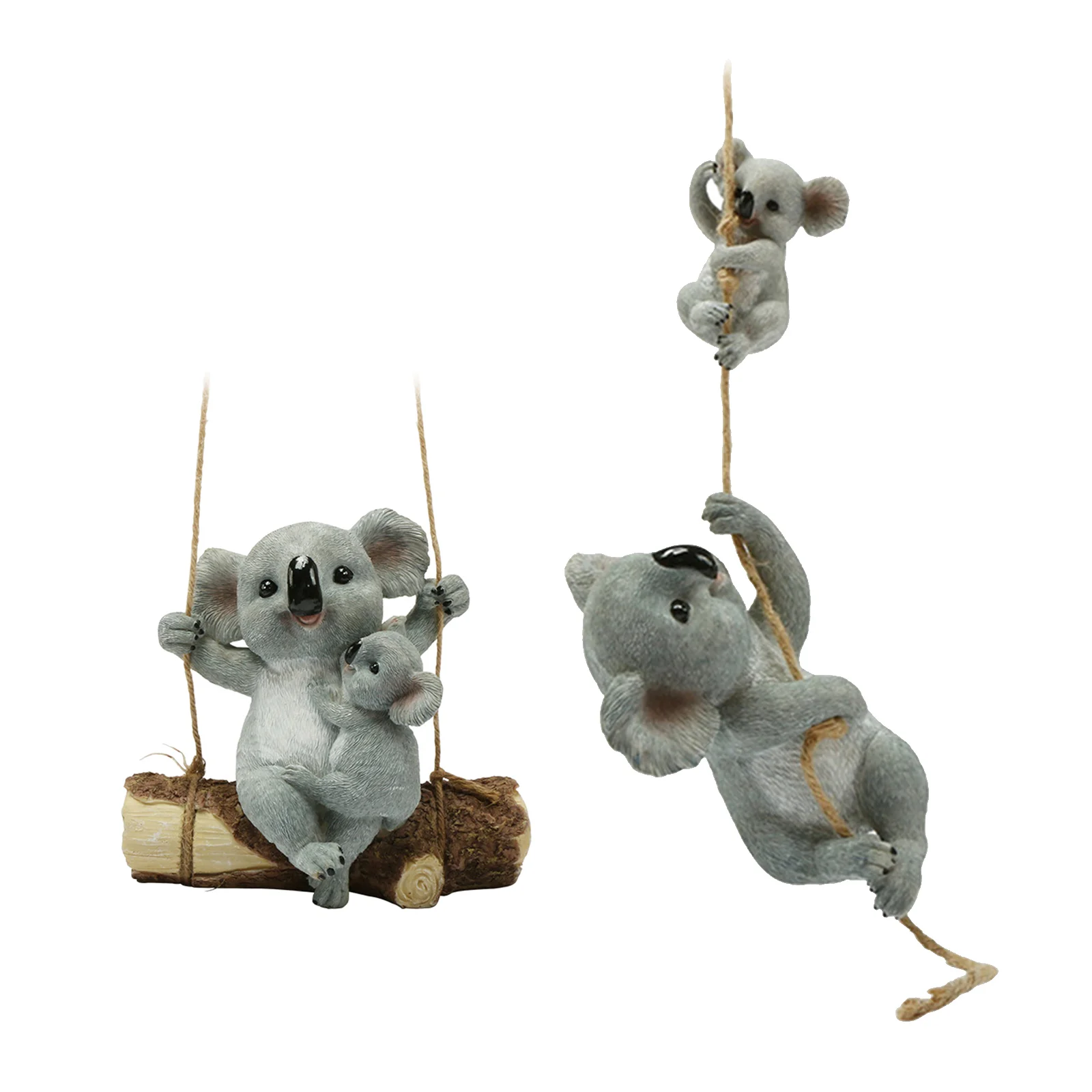 

Resin Koala Garden Figurine Outdoor Yard Hanging Ornament Decoration Animal Statue for Kid Gifts