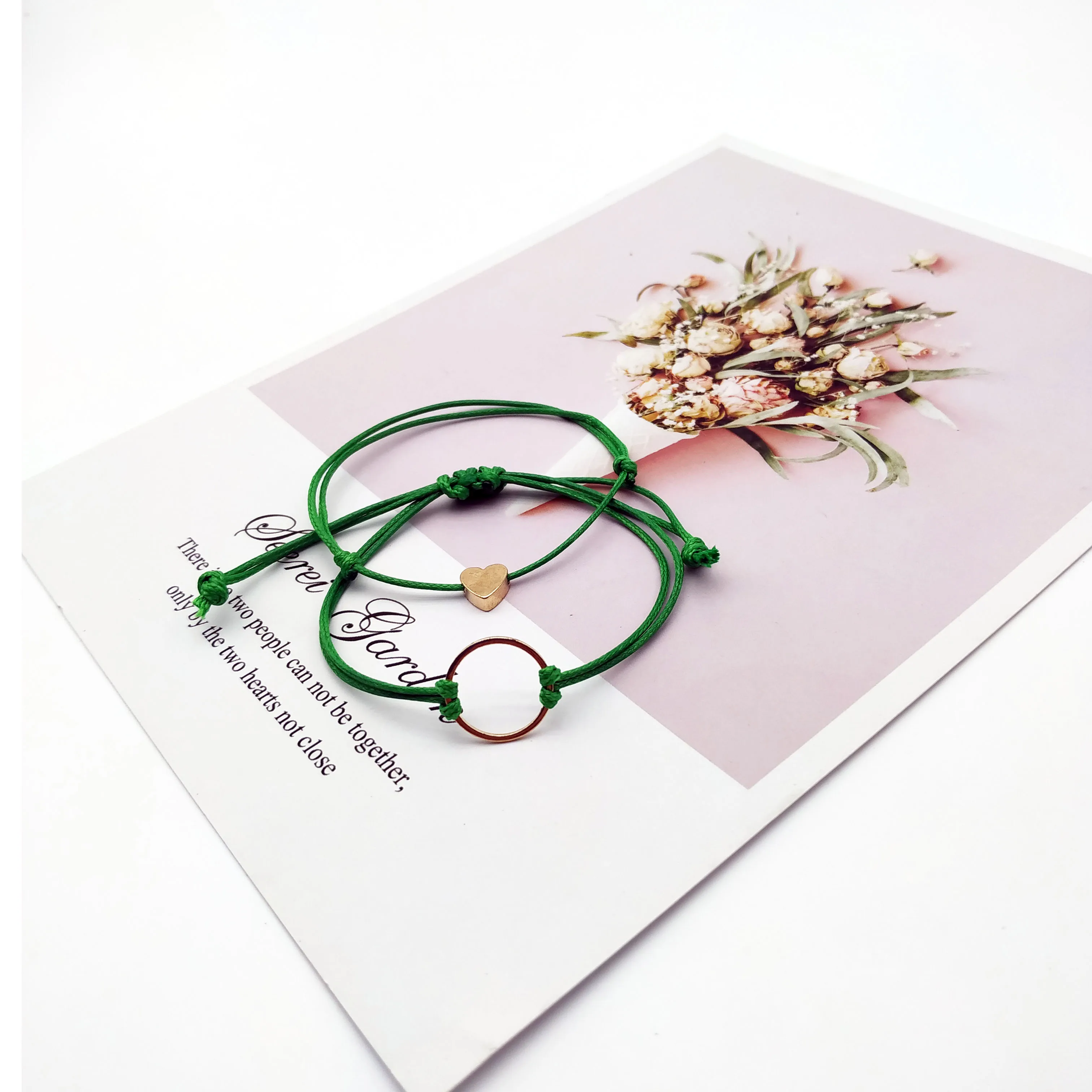 2 шт./лот набор из браслета с кулоном для Для мужчин женщин проектом золотые