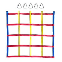 safety children climbing cargo net rope ladder polyester climbing toy for indooroutdoor gyms playground accessories child