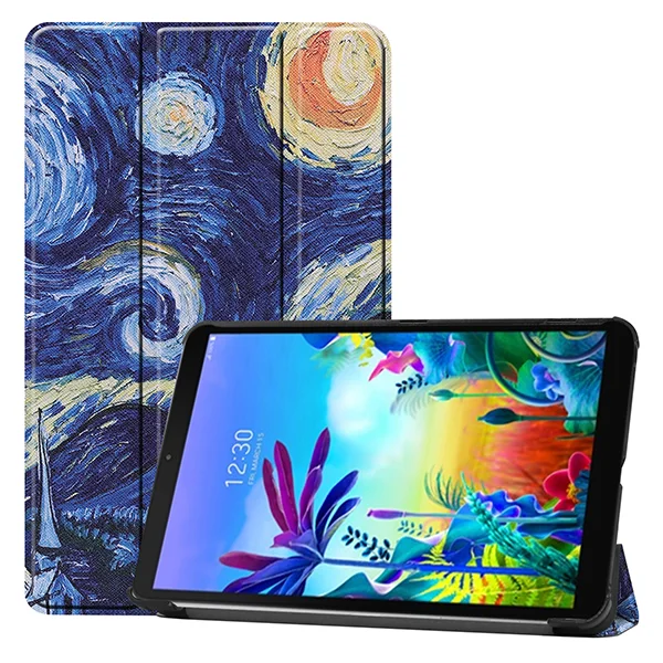 Магнитный чехол для LG G PAD 5 LM-T600L/T605L смарт-чехол из искусственной кожи для LG G PAD 10,1 дюймов планшет T600 T605 защитный чехол-книжка - Цвет: XK