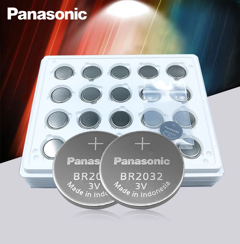 Новые оригинальные батарейки Panasonic 3V BR2032 20 шт./лот BR 2032 с кнопками высокой