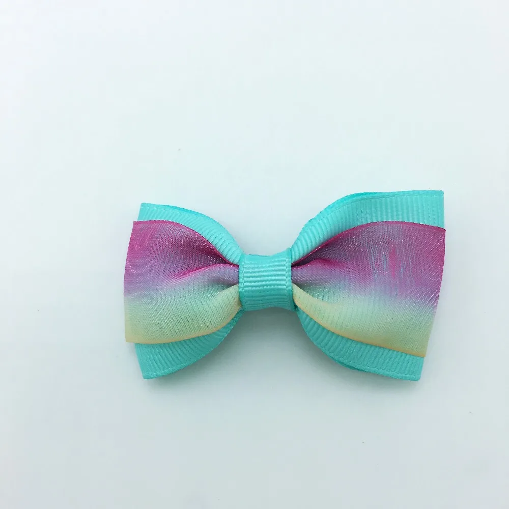 20 шт./лот твердого Бутик Grosgrain ленты для девочек с маленьким бантом; резинка для волос, обтянутая тканью; зажим для галстука лента для волос, бабочка Сделай Сам DIY бигуди для волос Аксессуары Лучший подарок