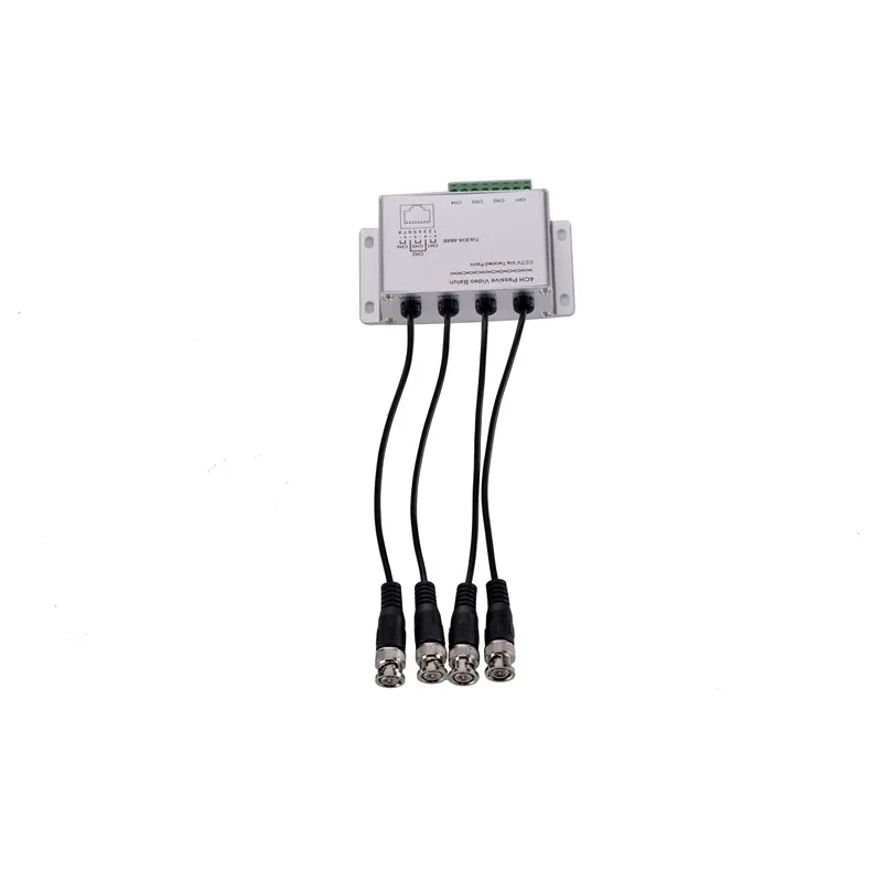 CCTV 4CH пассивный видео BNC к UTP RJ45 коаксиальный адаптер камеры DVR балун 4CH балун с UTP кабелем