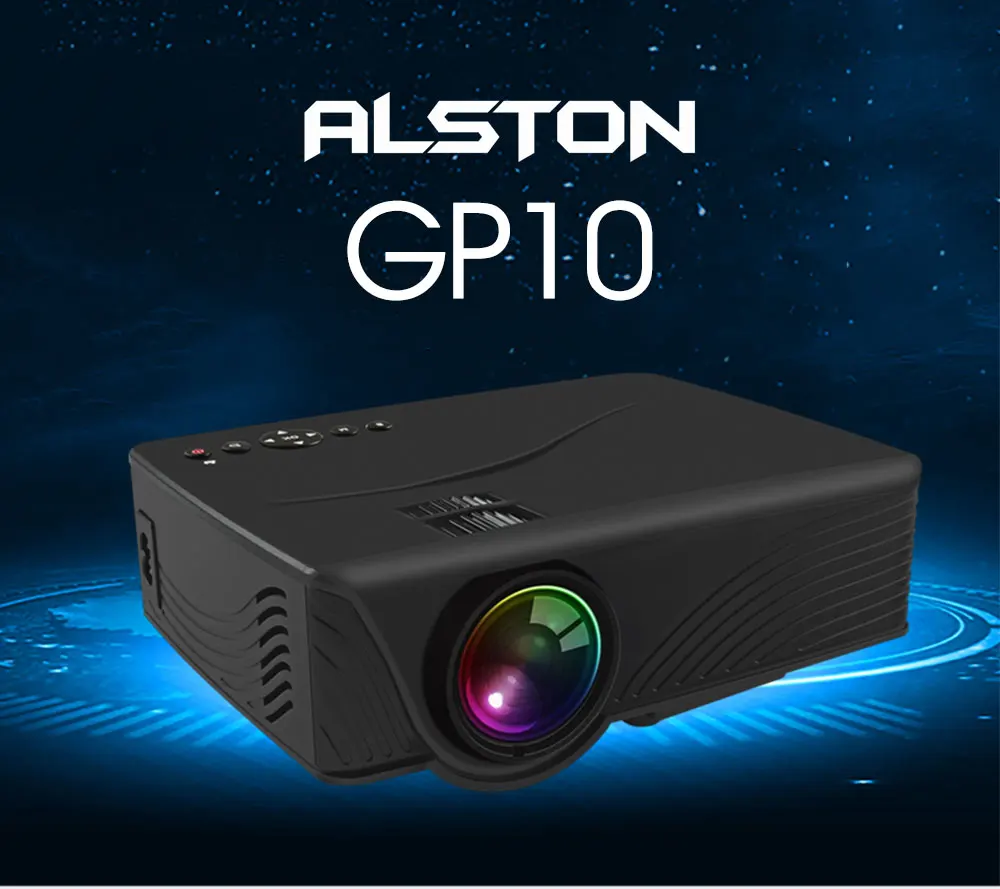 ALSTON GP10 мини светодиодный проектор Поддержка Full HD проводной синхронизация