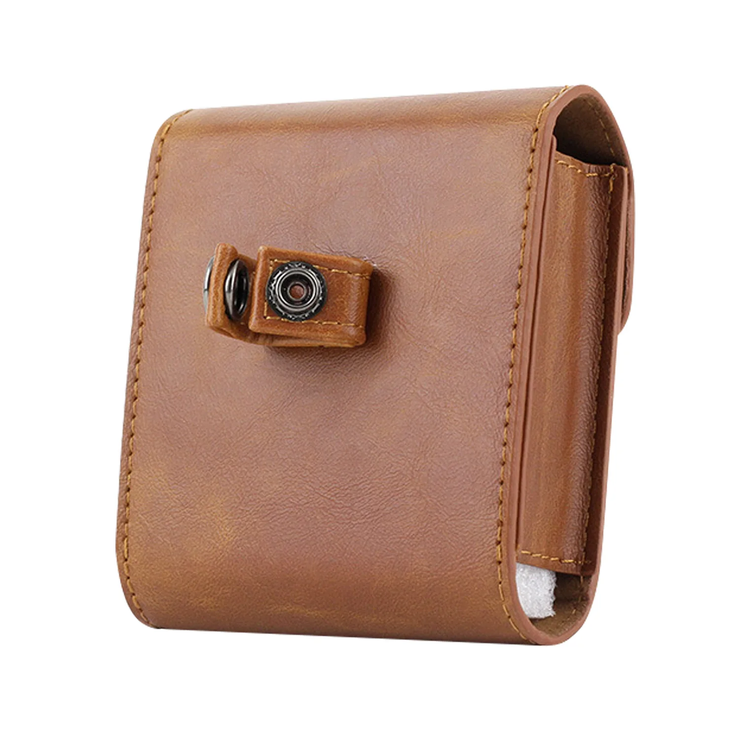 Besegad из искусственной кожи отделение для фотографий Кнопка Карманный Кожаный