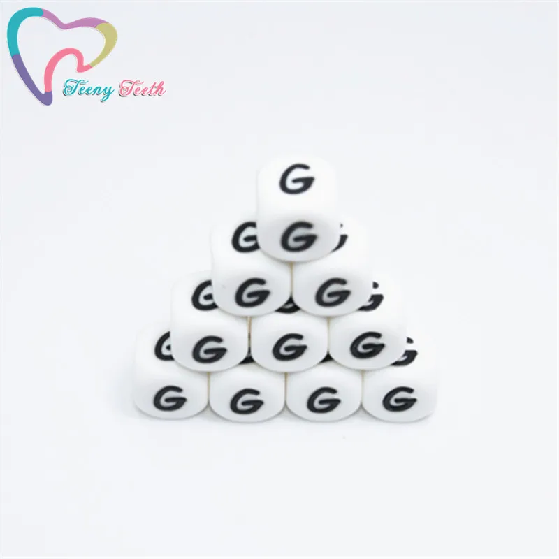 10 шт. силиконовые бусины в виде букв G|Бусины| |