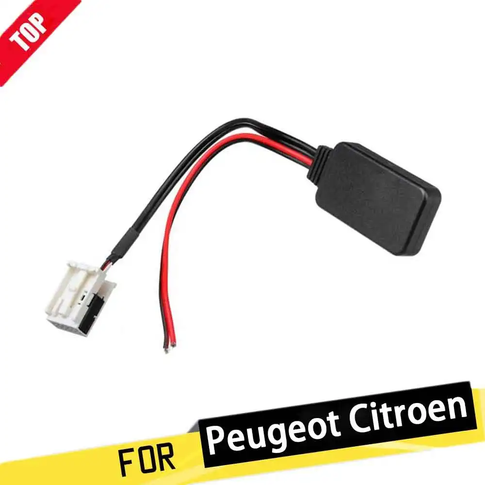 

Автомобиль для Peugeot 207 307 308 407 для Citroen RD4 C2 C3 автомобильный 12-контактный Bluetooth модуль беспроводной радиоприемник стереокабель адаптер