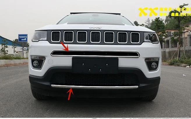 

Декоративная рама для переднего бампера Jeep compass 2017-2021