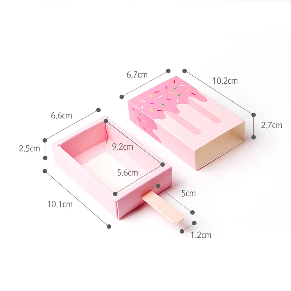 Бумажная коробка в форме мороженого для детского дня рождения | Дом и сад