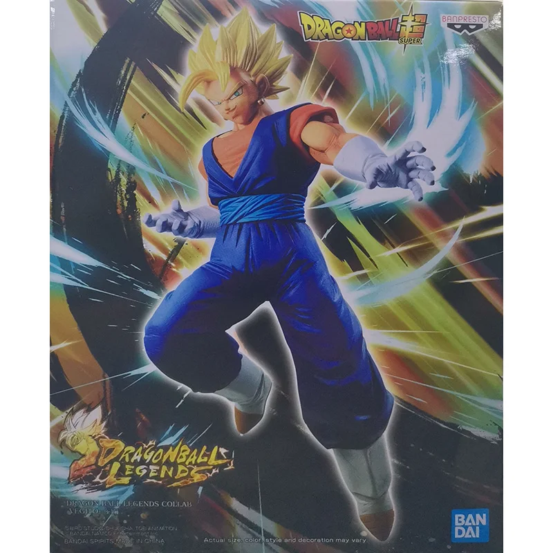 

BANDAI Dragon Ball Z Anime Figure Super Saiyan Vegetto Fighting Stance PVC Action Figure Collection Model Toy For Kids Gifts