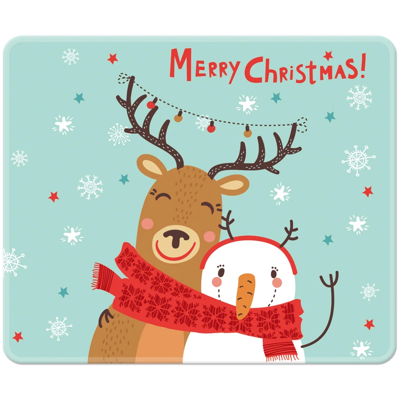 

Christmas mouse pad 240*200*3MM cute girl Christmas gift office home small portable natural rubber Locking Edge mousepad