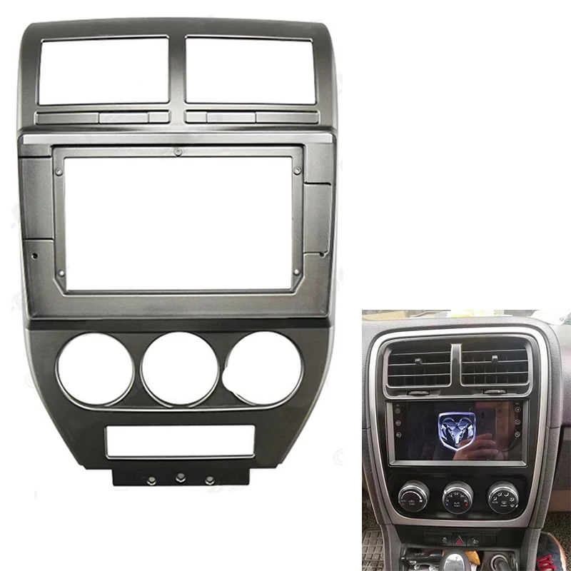 

10.1inch Car Audio Fasxia Frame Radio Fascia,Gps Navigation Fascia Panel for JEEP COMPASS 2007-2009