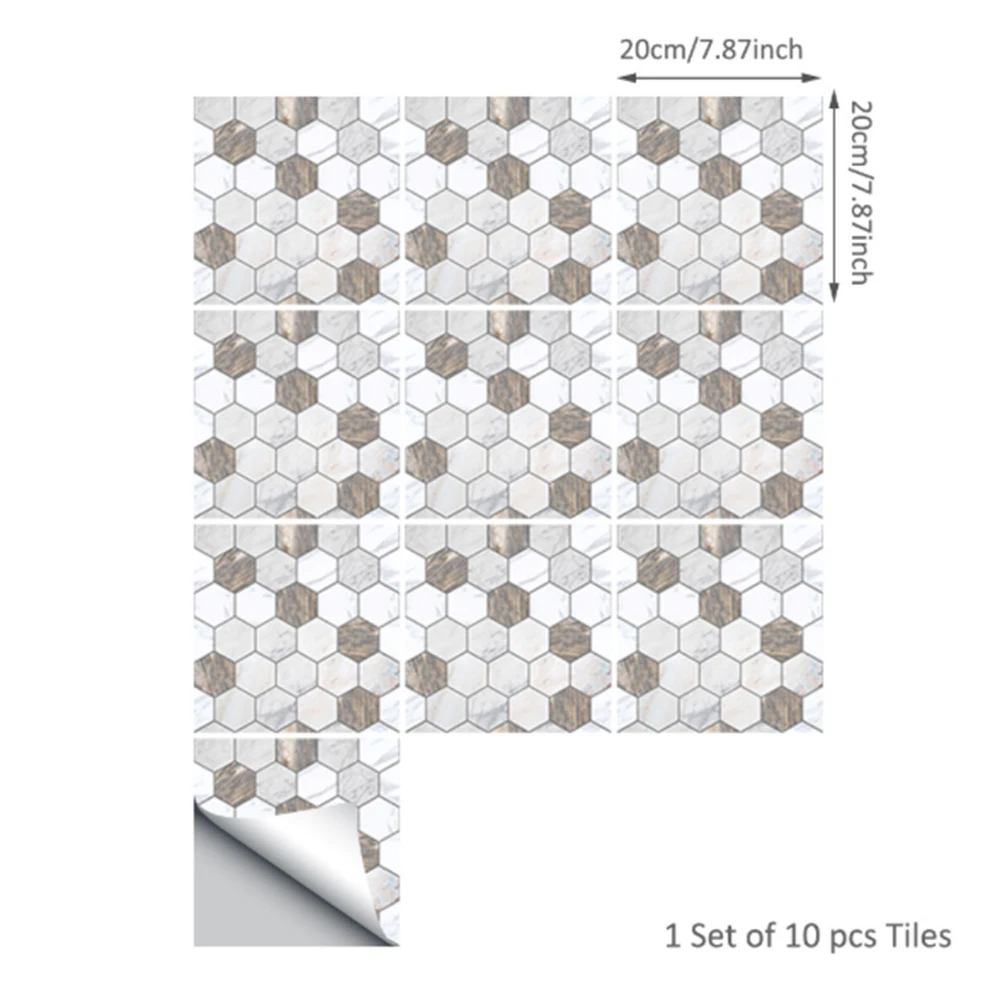 10 шт. водонепроницаемые обои из ПВХ с мраморной текстурой | Дом и сад