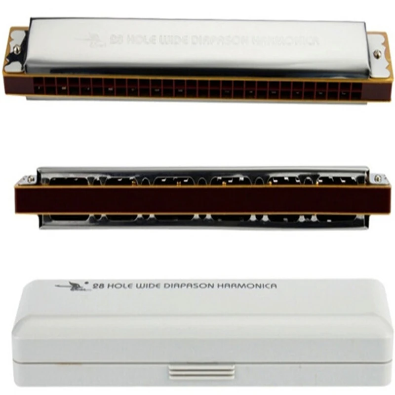 Гармоника Swan тремоло и Octave Mouth Harp с 28 отверстиями C Key Wide Diapason Range музыкальный