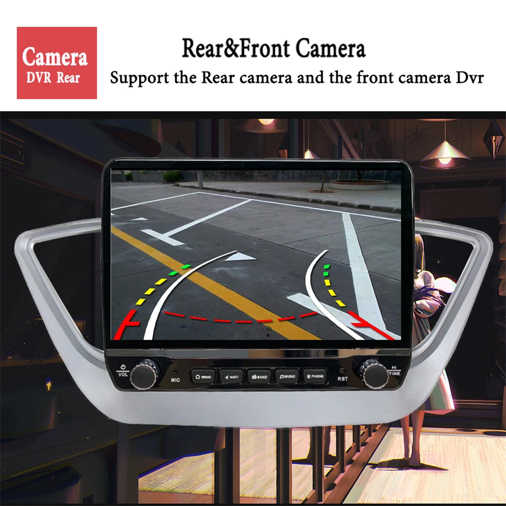 deckless 6g128g android 10 4g car radio multimedia audio player gps navigation for hyundai solaris 2 verna 2017 2018 no 2 din free global shipping