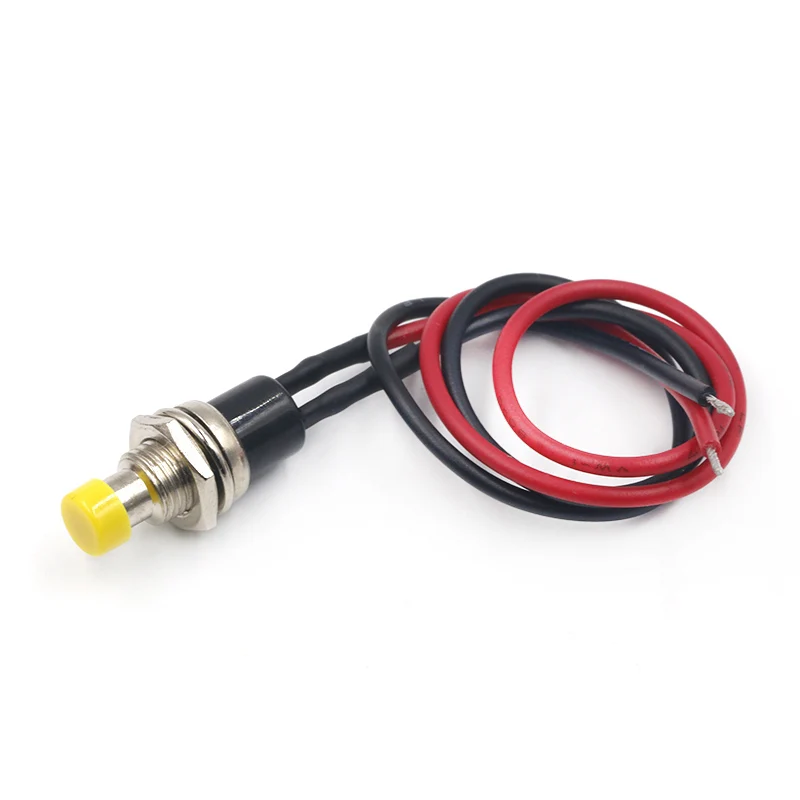 Push button switch waterproof small car circuit wire speaker electrical mini boat shape round line | Электроника