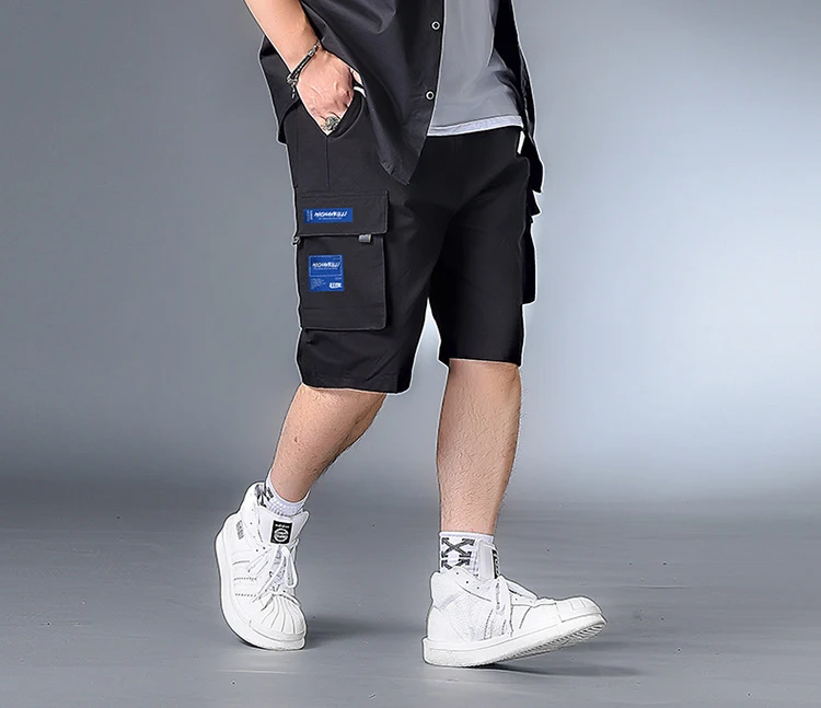 Шорты мужские в стиле хип хоп уличная одежда бермуды шорты повседневные до