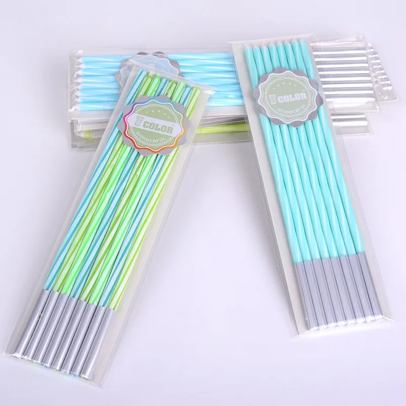 Свечи на день рождения экспорт молочный цвет красочный Радужный градиент