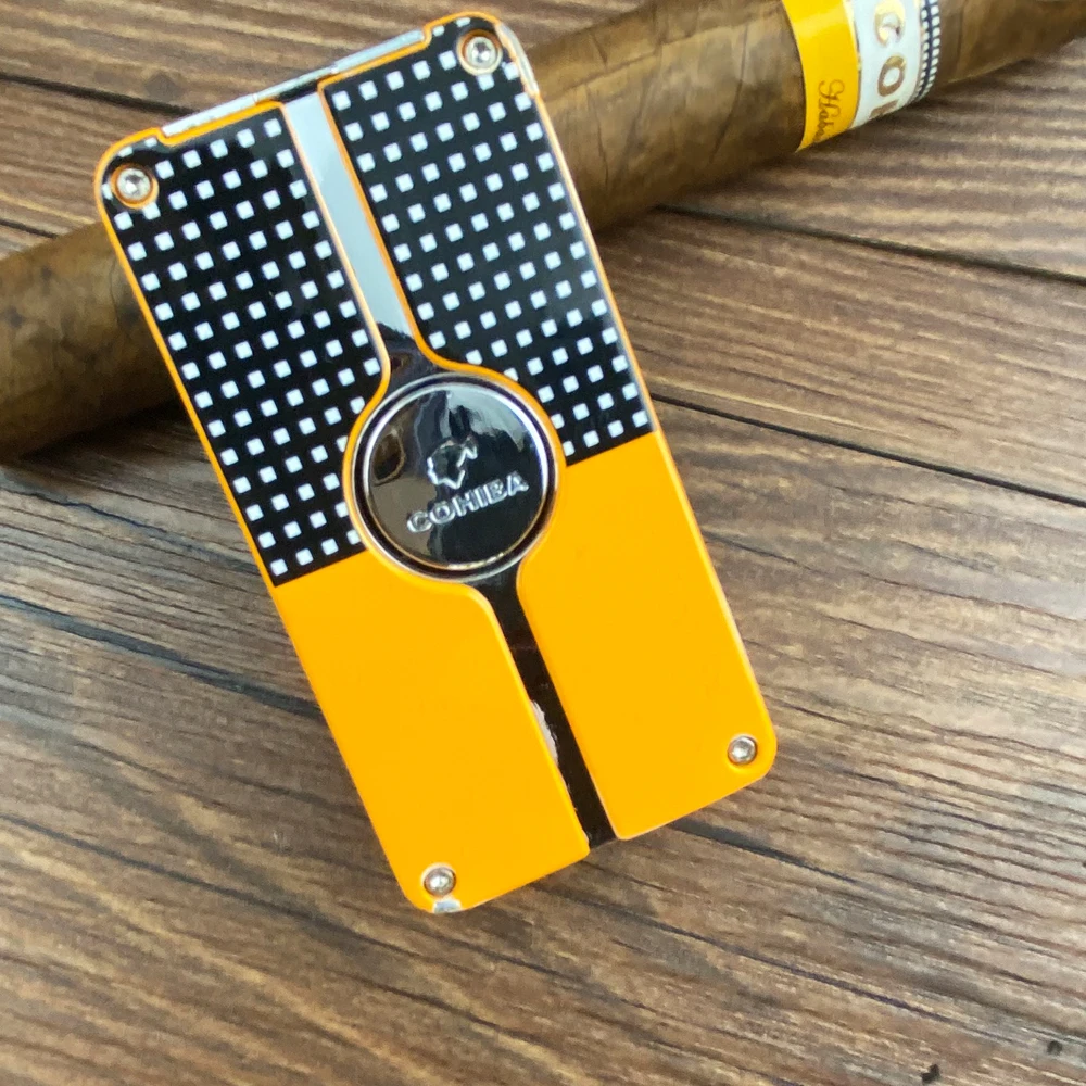 Cohiba металлическая зажигалка для сигар табака 3 фонарь струйное пламя
