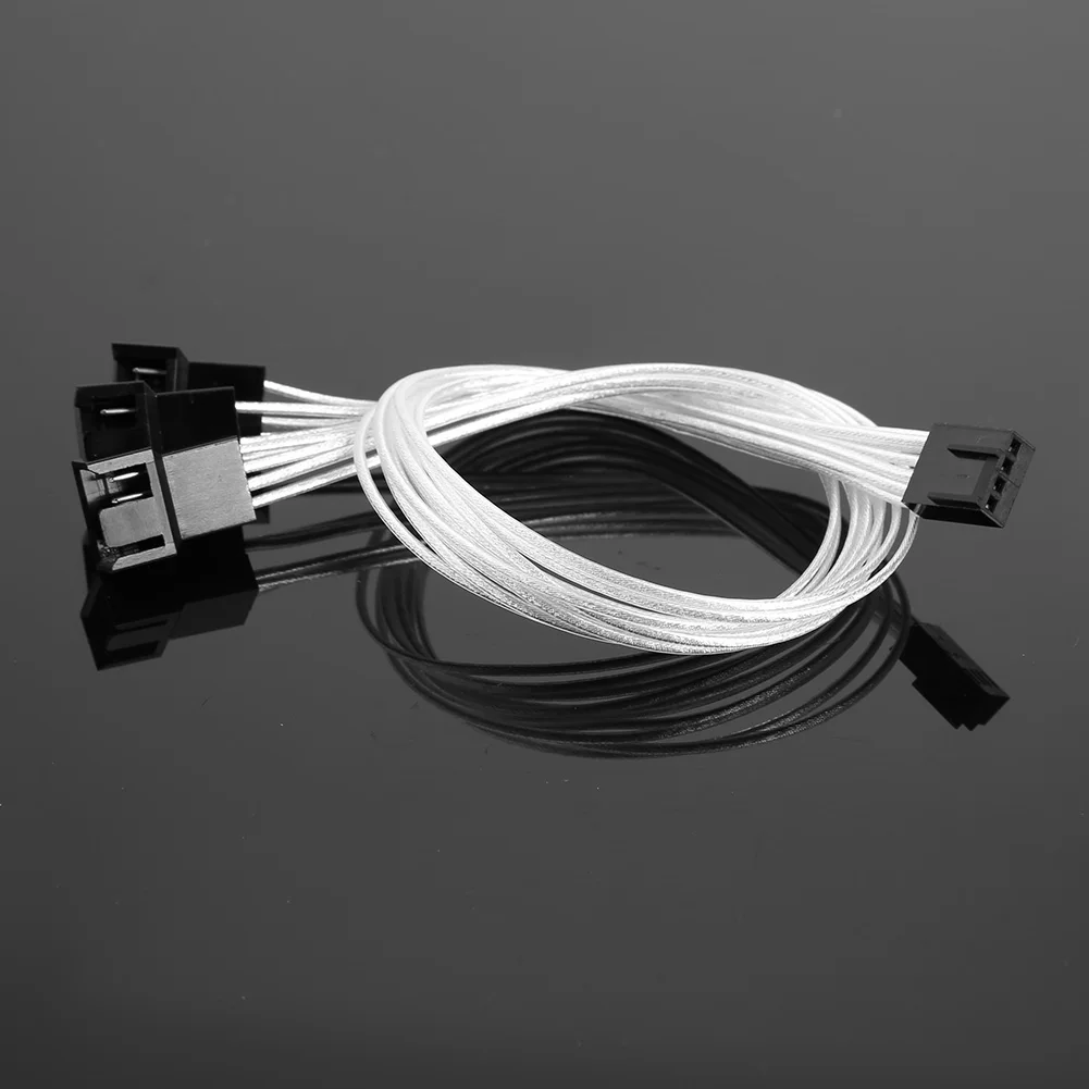 

30cm PWM Extension Cable 4Pin 1 to 1 2 3 Way Computer CPU Cooling Fan Splitter for Office Caring Computer Supplies