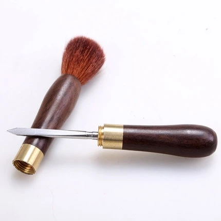 

Двойной конус из эбенового дерева, игла для чая, медная Пряжка из натуральной древесины, аксессуары для чая из нержавеющей стали