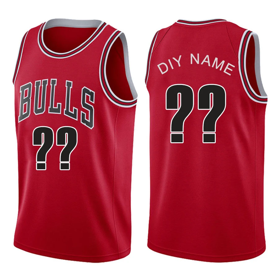 

2021 Custom Name + Number Men Woman Basketball Clothes Sport Kit Chicago Bulls Nets Heat Sets T Shirts DIY Streetwear Loose