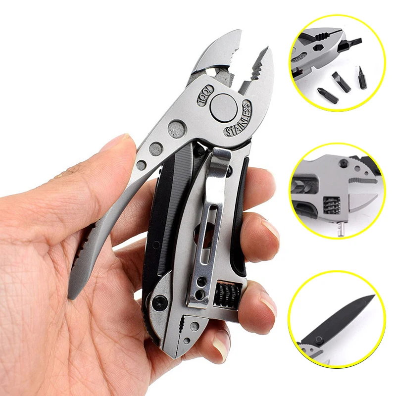 Миниатюрные плоскогубцы карманный нож набор отверток регулируемый гаечный ключ