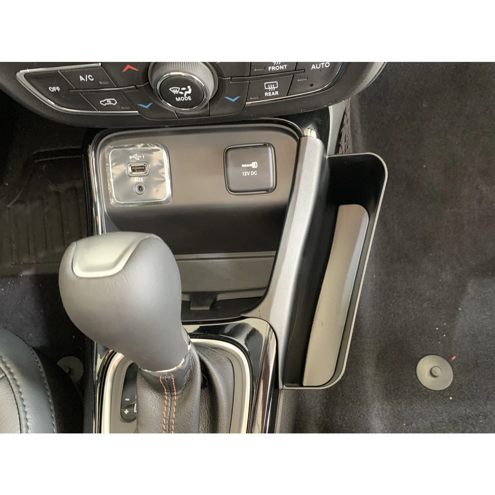 

Areyourshop For Compass 2017 2018 2019 Car Gear Shift Panel Side Storage Box Organizer Tray Vehicle Accessories Auto Parts