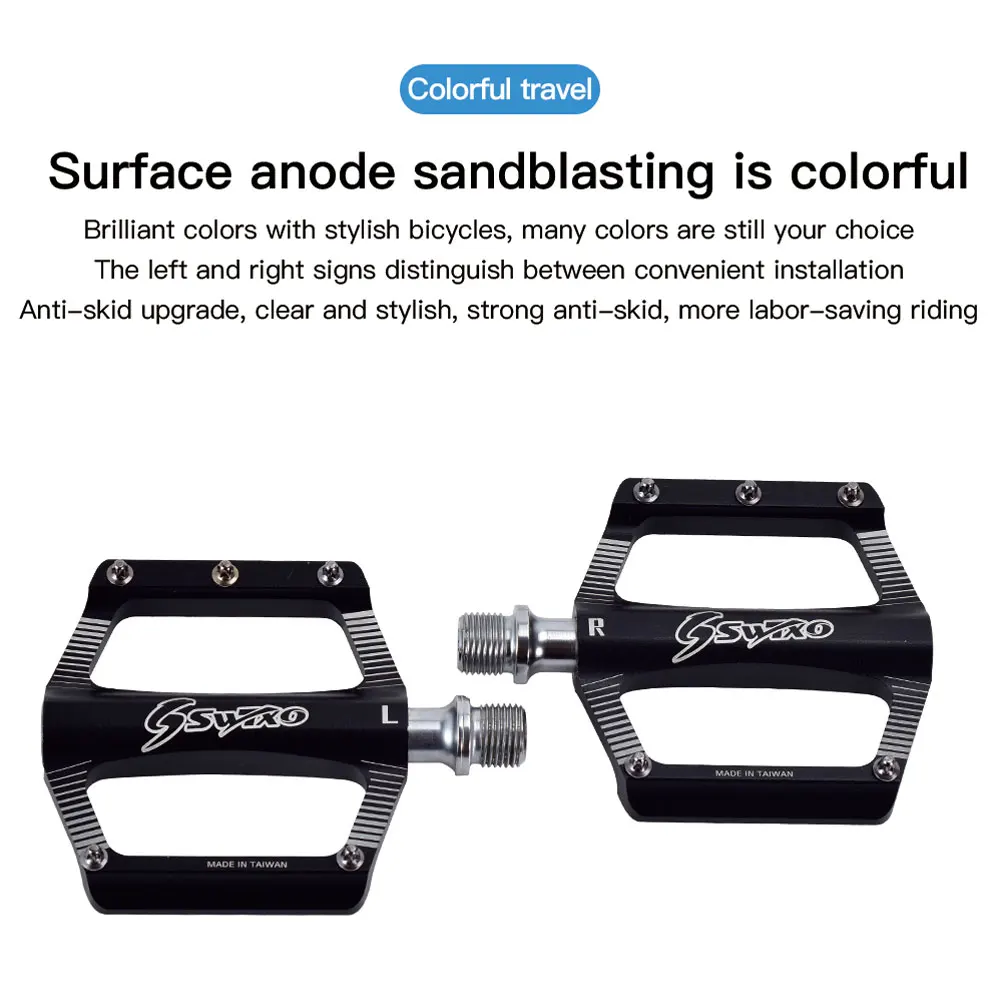 

Electroplated Colorful 4 Bearing Bicycle Pedal Anti-Skid Ultra-Light Pedal Aluminum Alloy Pedal Mtb Folding Bicycle Universal