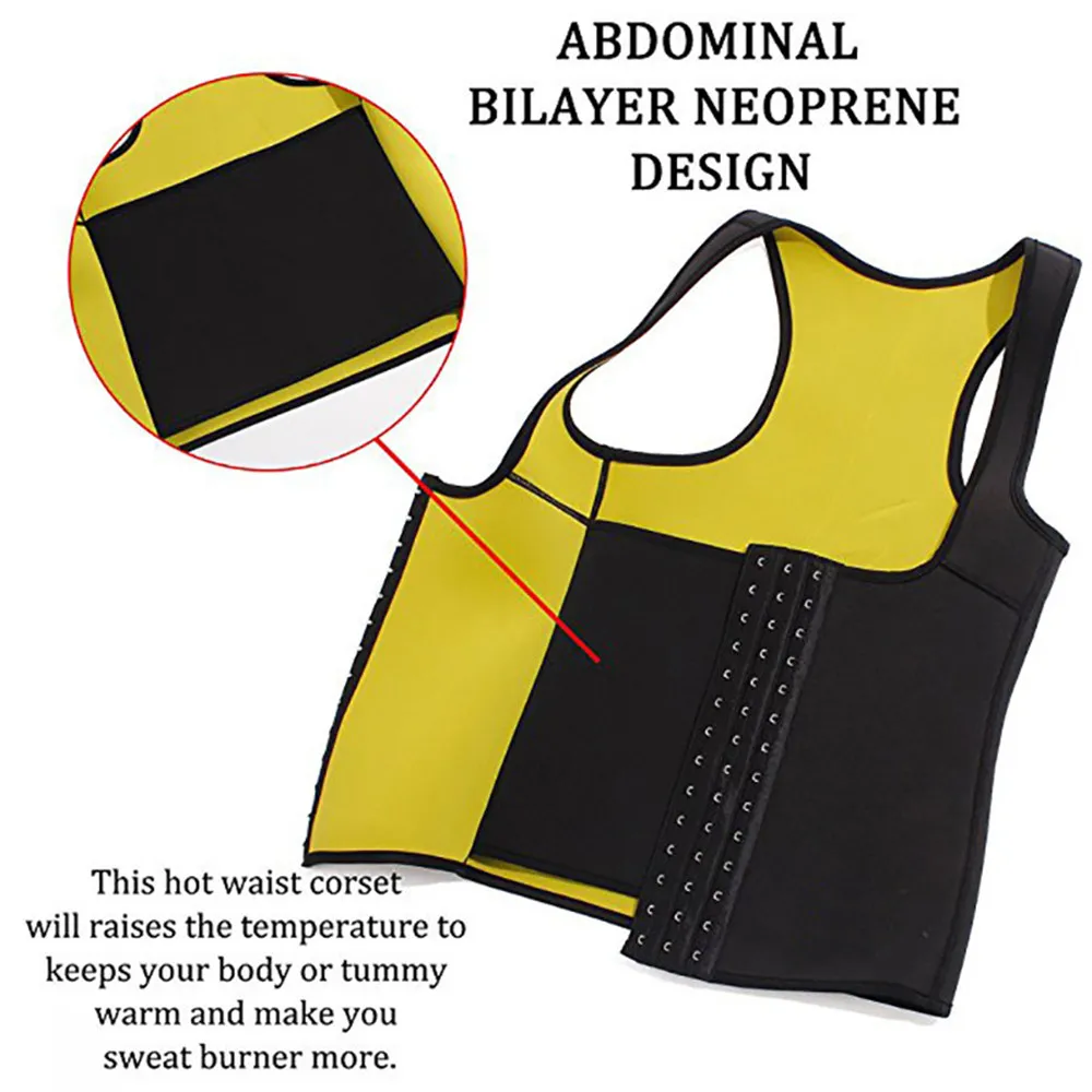 

Neoprene Shapewear Slimming Vest Weight Loss Shaper Corset Sweat Sauna Body Shaper Vest