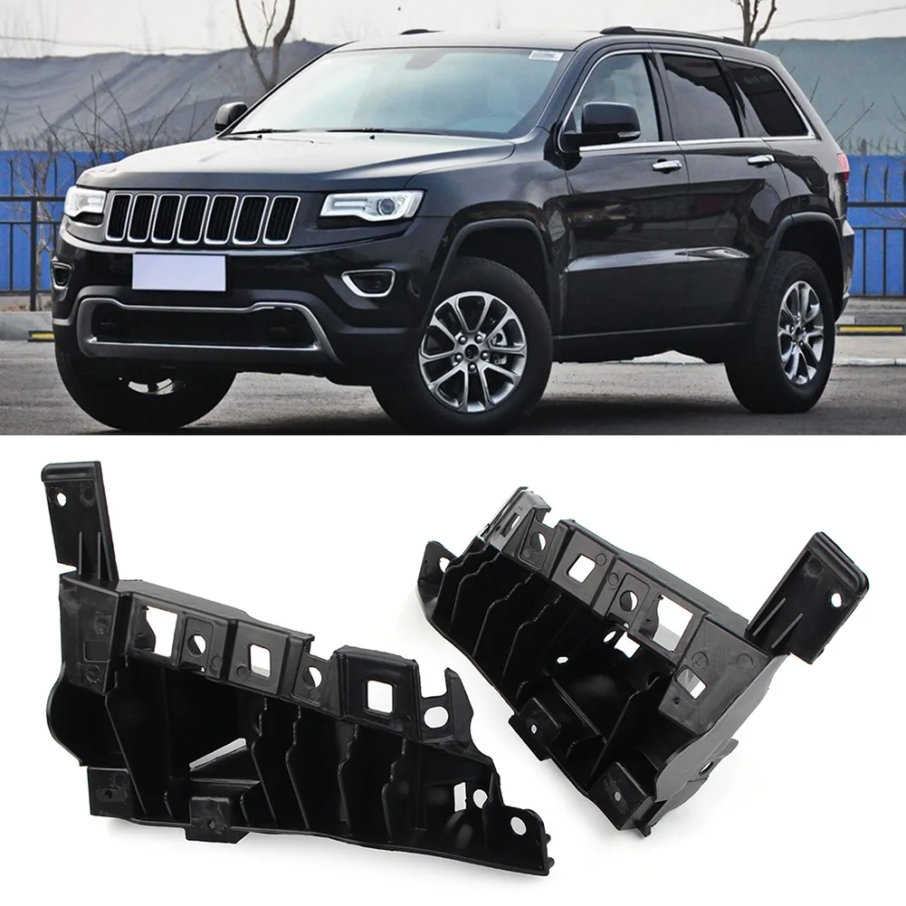 2PCS Car Front Bumper Lower Face Bar Brackets Retainer Mounting Braces Set For Jeep Cherokee 2014 2015 2016 2017 2018 Steel