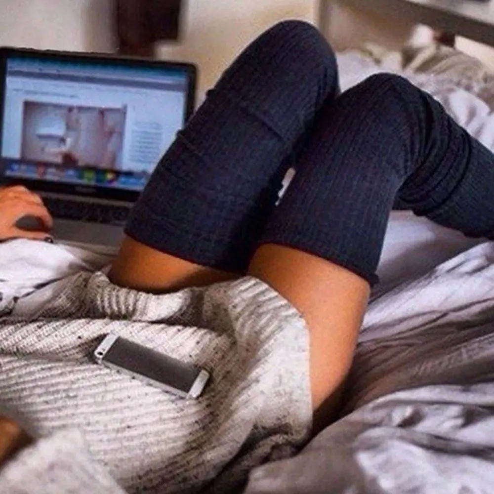 Пикантные женские трикотажные чулки до бедра Высокие гетры длинные хлопковые