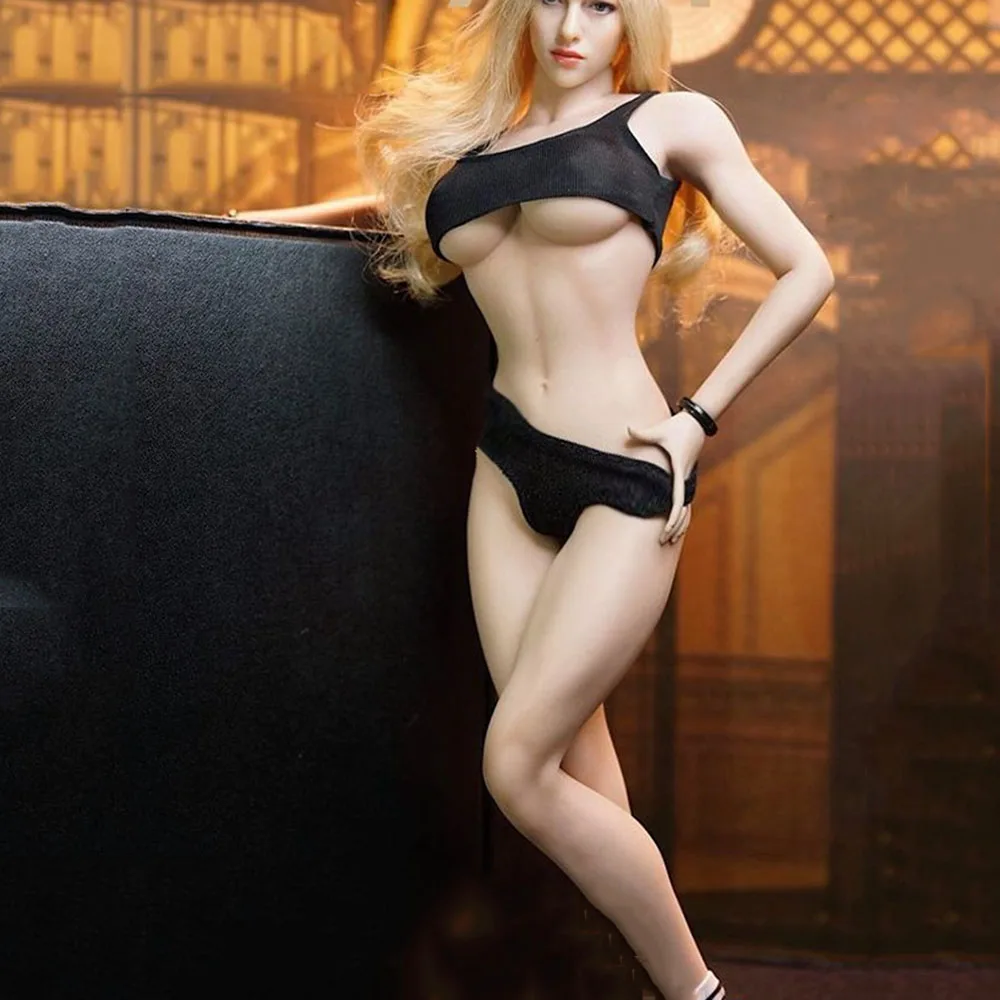 Женское сексуальное нижнее белье в масштабе 1/6 и жилет женские трусы комплект