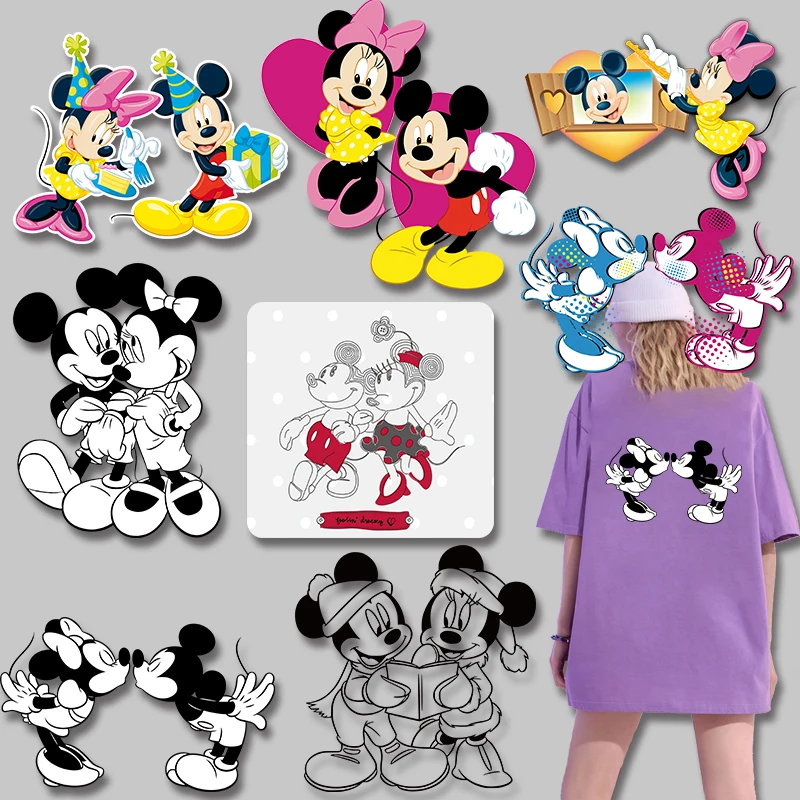 Фоторамка черно-белая диснеевские Мультяшные животные Минни и Микки