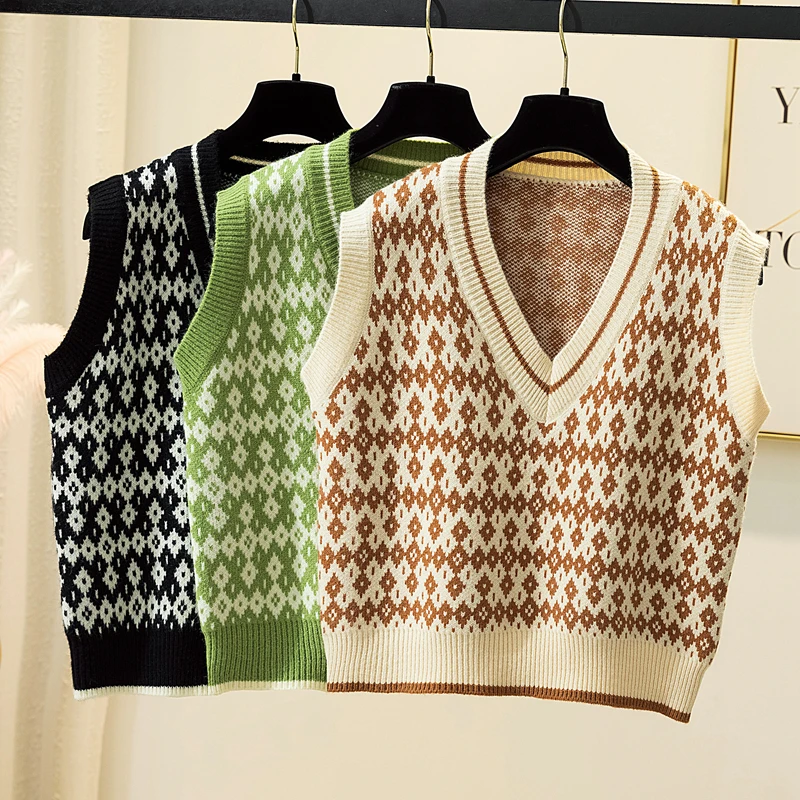 

Женский трикотажный жилет с V-образным вырезом, без рукавов