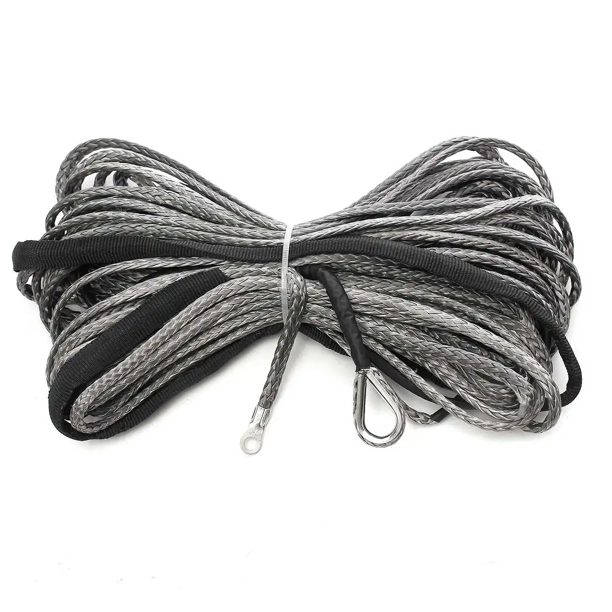 

15m 7700LBs Winch Rope String Line Cable With Sheath Synthetic Towing Rope Car Wash Maintenance String for ATV UTV Off-Road