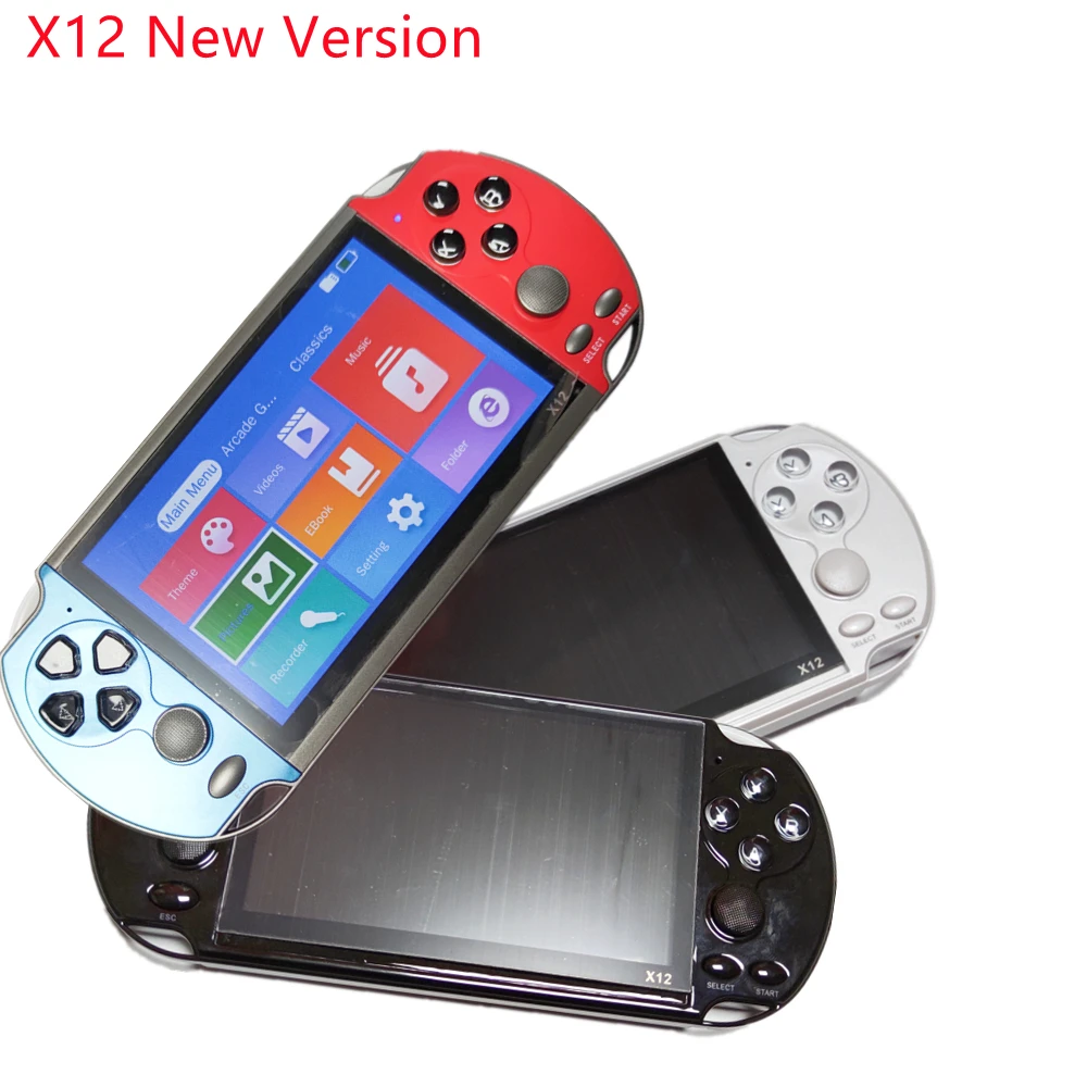 

Newest 5.1 inch Handheld Portable Game Console Dual Joystick 8GB preloaded 1500 free games support TV Out video game machine