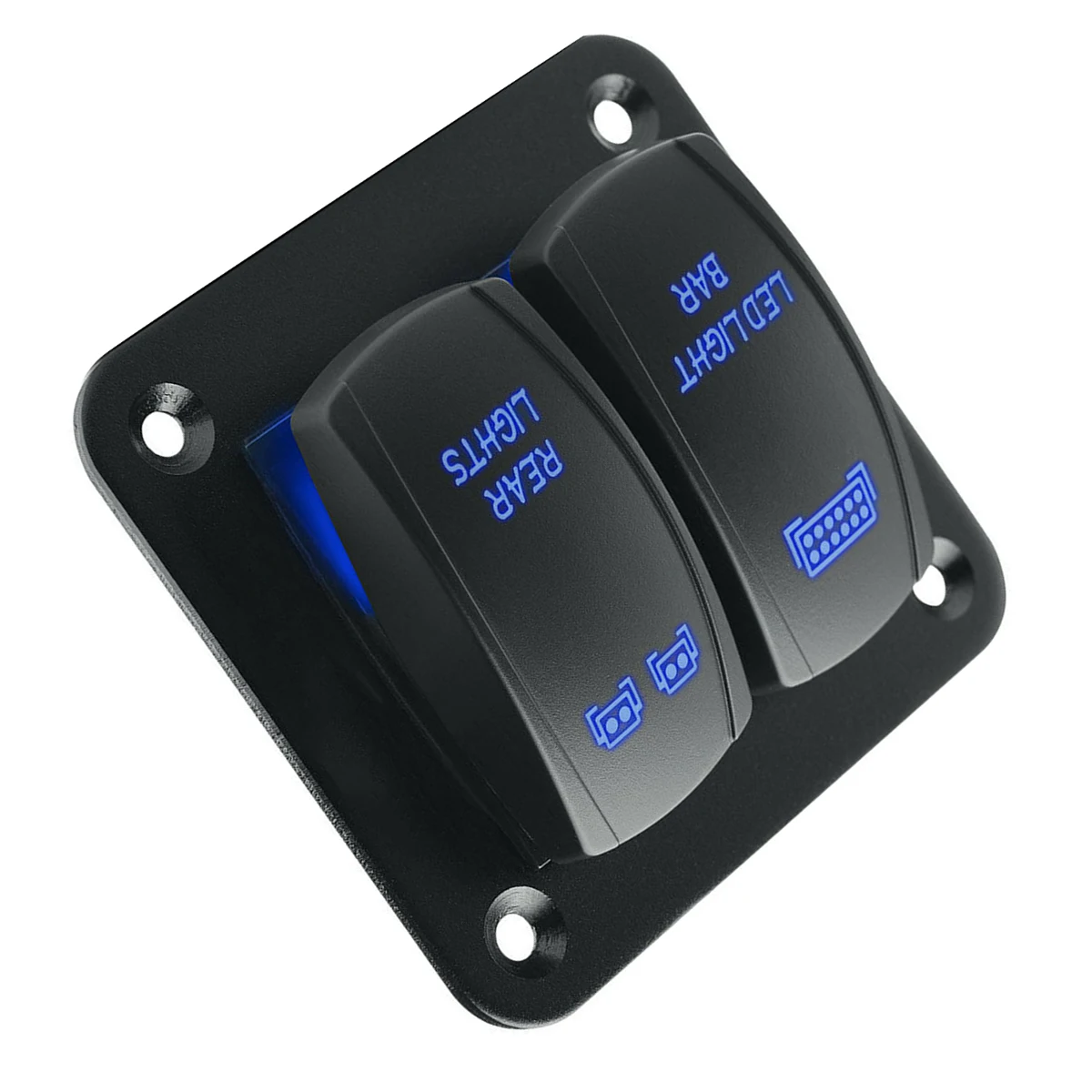 5 контактный 2 кнопочный комплект панели переключателя вкл./выкл. С черным