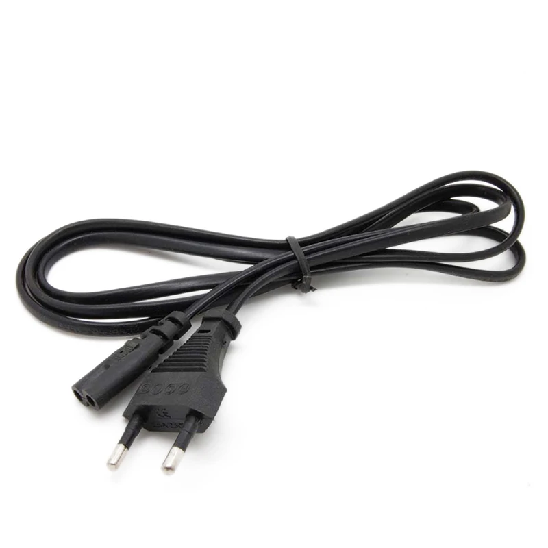 

1pc AC Power Supply Adapter Cord Cable Connectors Europe /eu 2 Pin 2-prong C43