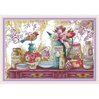 everlasting love wedding supplies 2 chinese cross stitch kits ecological cotton printed 14ct diy christmas decorations for home