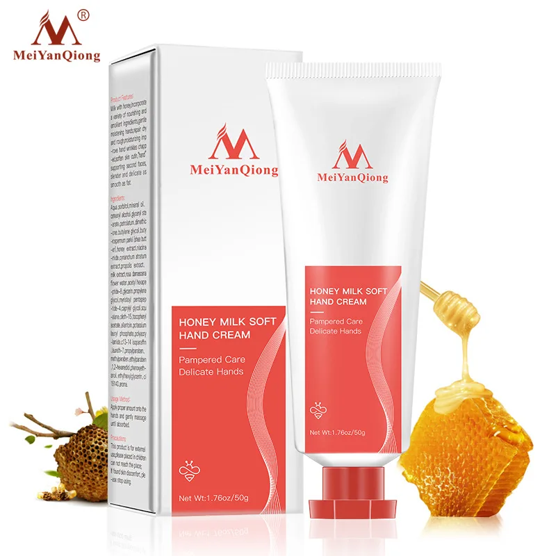 

2Pcs Honey Soft Hand Cream Lotions Serum Repair Nourishing Hand Skin Care Anti Chapping Anti Aging Moisturizing Whitening Cream