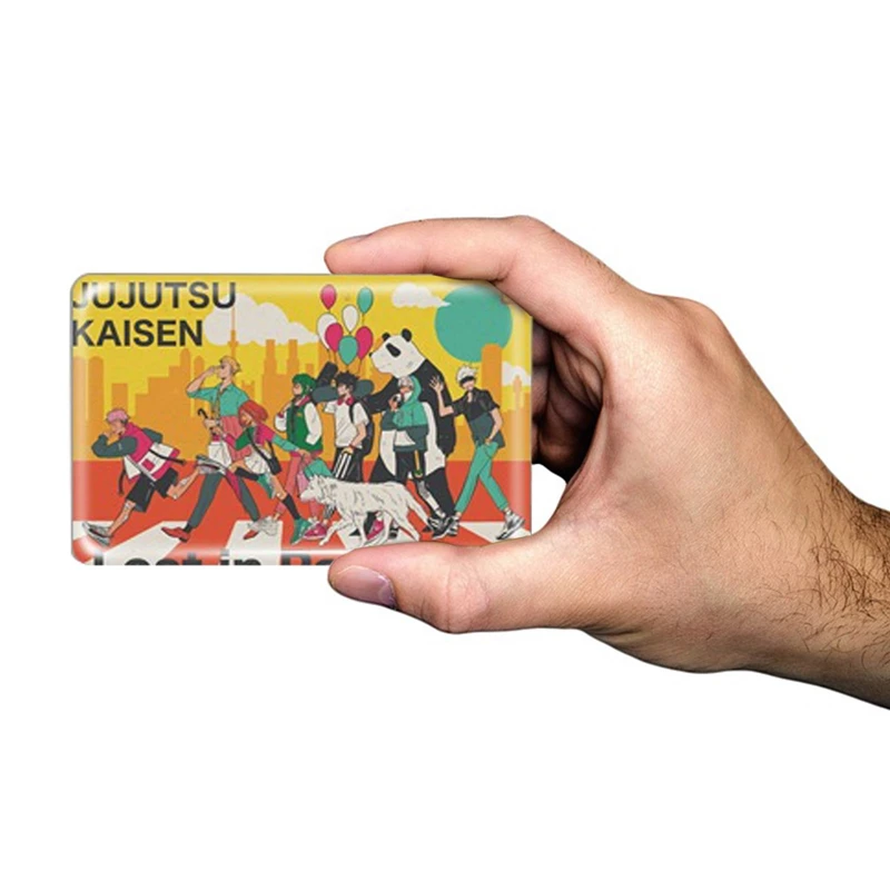

10 pieces/set of anime jujutsu kaisen card stickers student frosted crystal bus card stickers