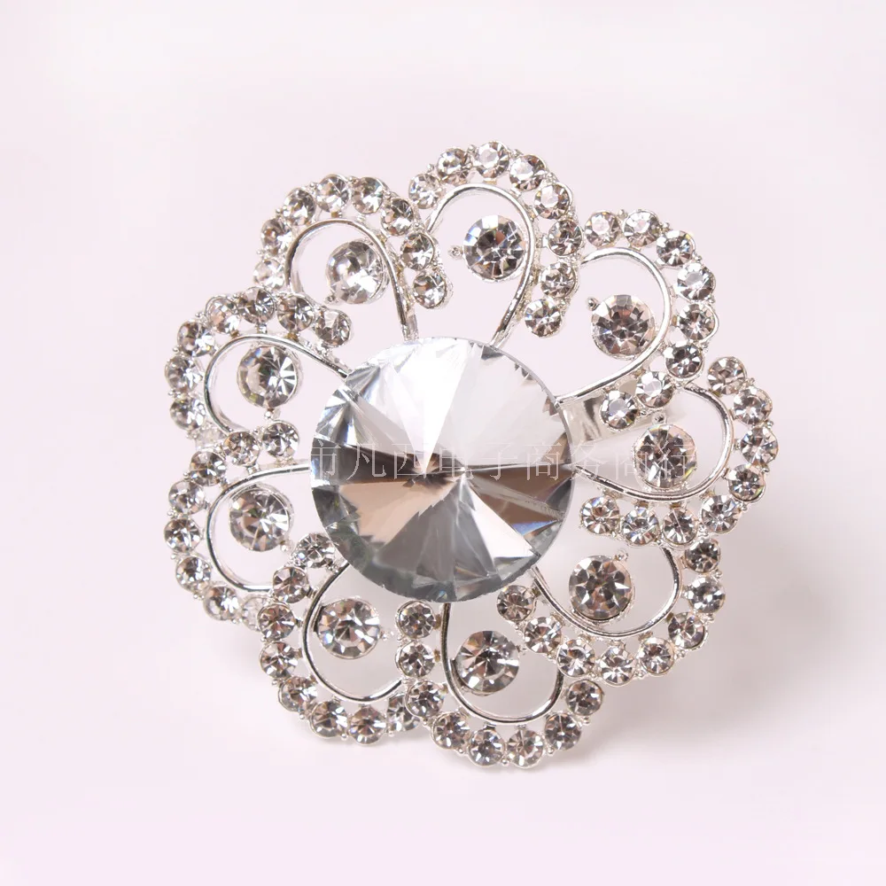 4 шт. кольцо для салфеток с серебряным цветком | Дом и сад