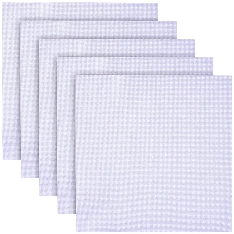 

5pcs14CT 30x30cm/30x45cm Cotton Embroidery Cross Stitch Fabric DIY Needlework Sewing Handcraft Cloth For Women Mom