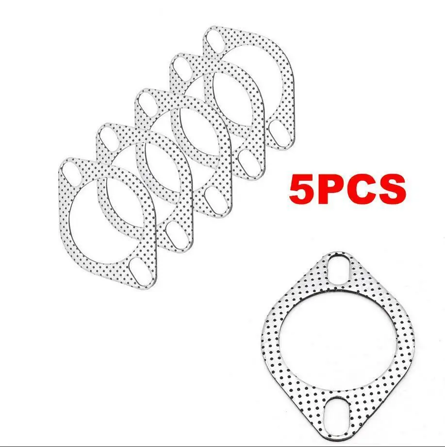 

5pcs/Lot 2.5 inch=63mm Car Engine Exhaust Gasket/ Universal Exhaust Pipe Gasket with two holes Universal