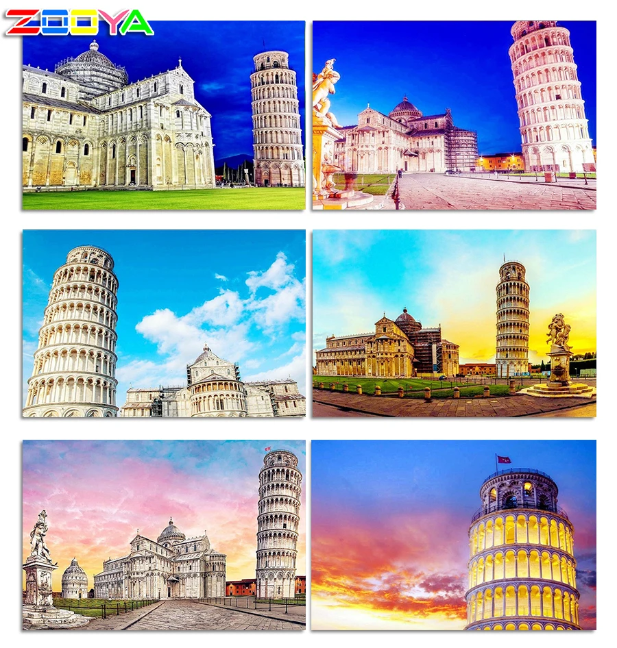 

Diamond Painting Leaning Tower Of Pisa Full Square Drill Diamond Embroidery Sale Cross Stitch Kits Diamond Mosaic Scenery JM169