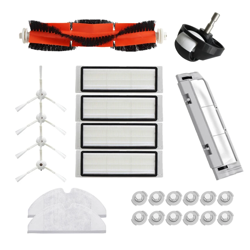 kit-6 Швабра салфетки колеса HEPA фильтр щетки для Xiaomi Roborock S50 S6 аксессуары S55 S5 1S Xiaowa E25 Вакуумные части щетки крышка - Цвет: kit-6
