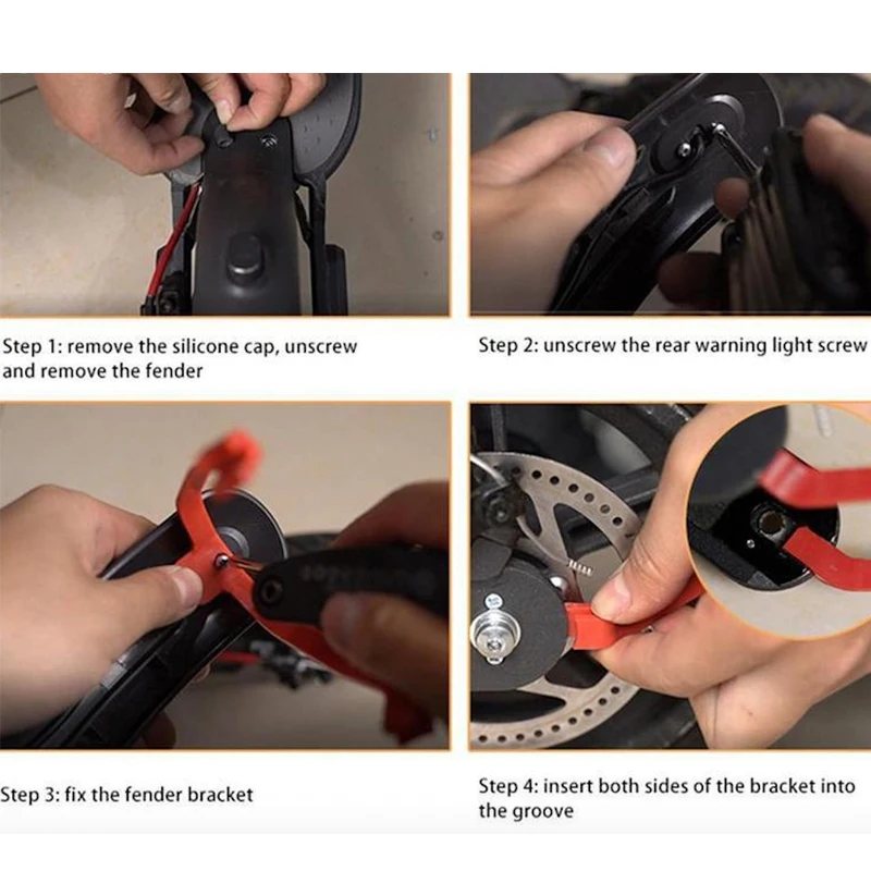 Комплект брызговиков высокой плотности для электроскутера Xiaomi M365 & Pro|Детали и